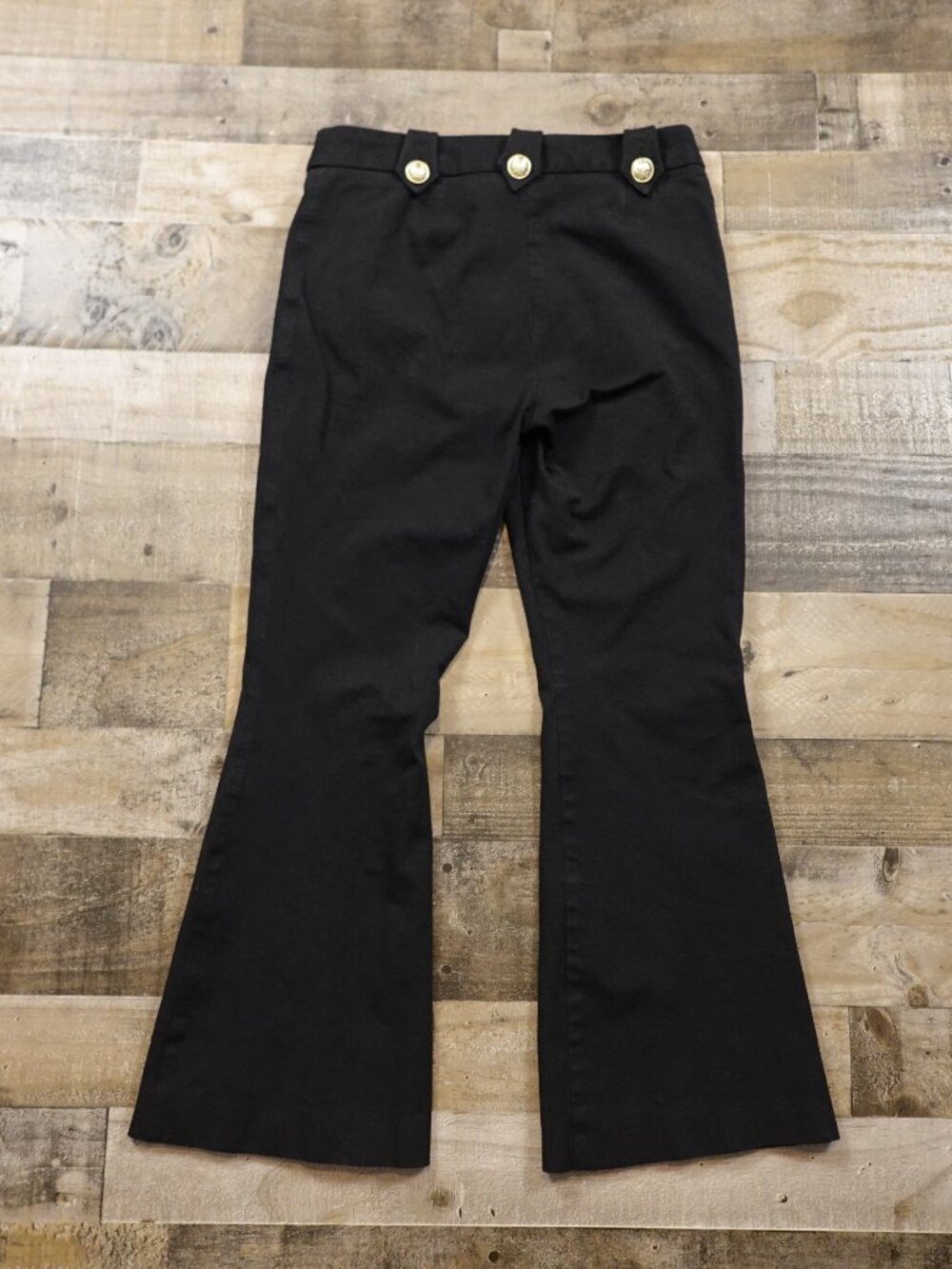 Derek Lam 10 Crosby Robertson Crop Flare Pants Women’s Size 10 Black FAIR - Picture 12 of 16